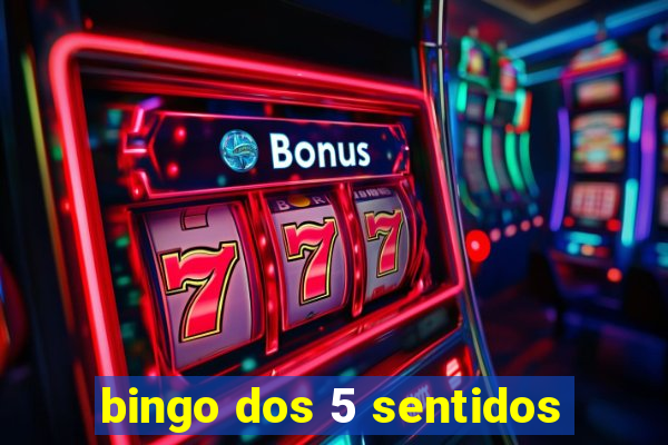 bingo dos 5 sentidos